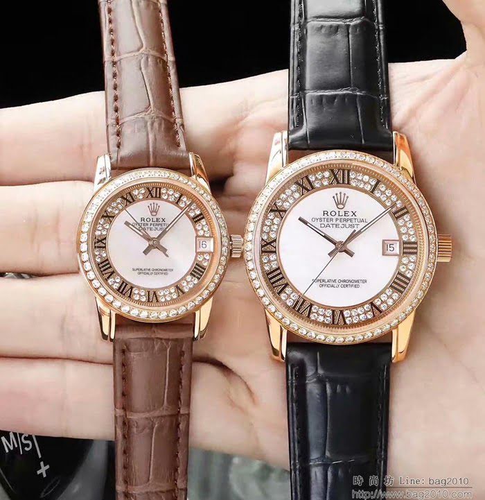 ROLEX勞力士 切利尼升級版 深海珍珠母貝配南非真鑽鑲製錶盤 深度防水 男士腕表  wssb4764